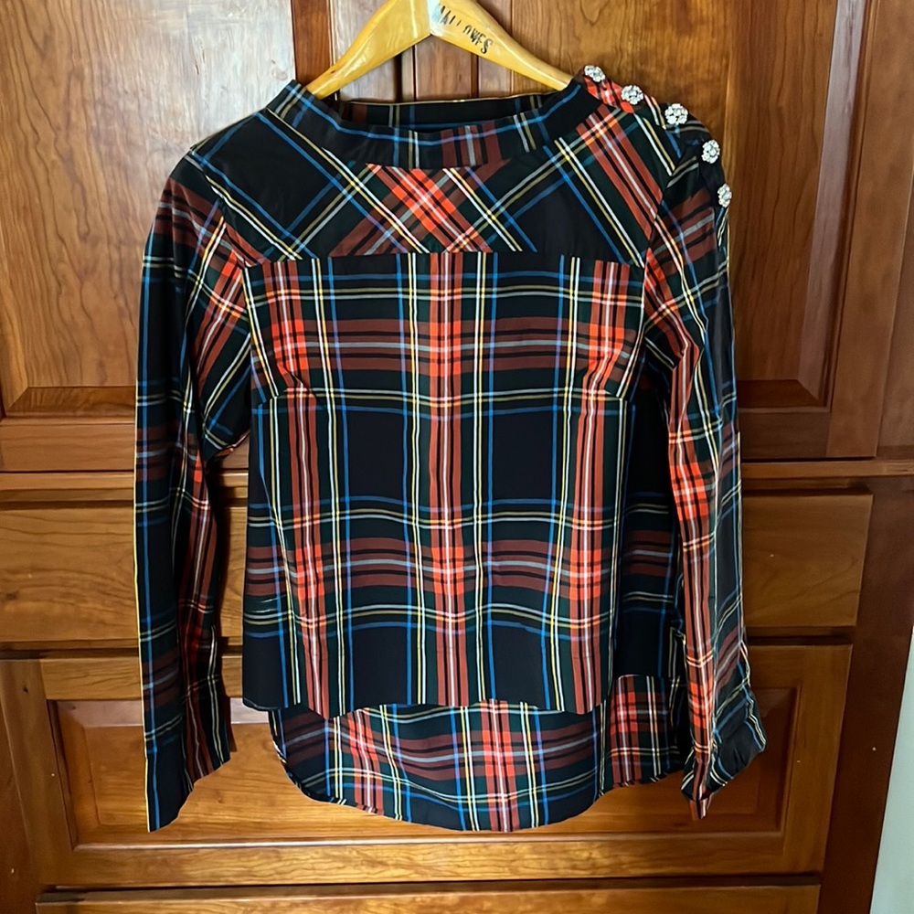 JCrew Plaid Blouse